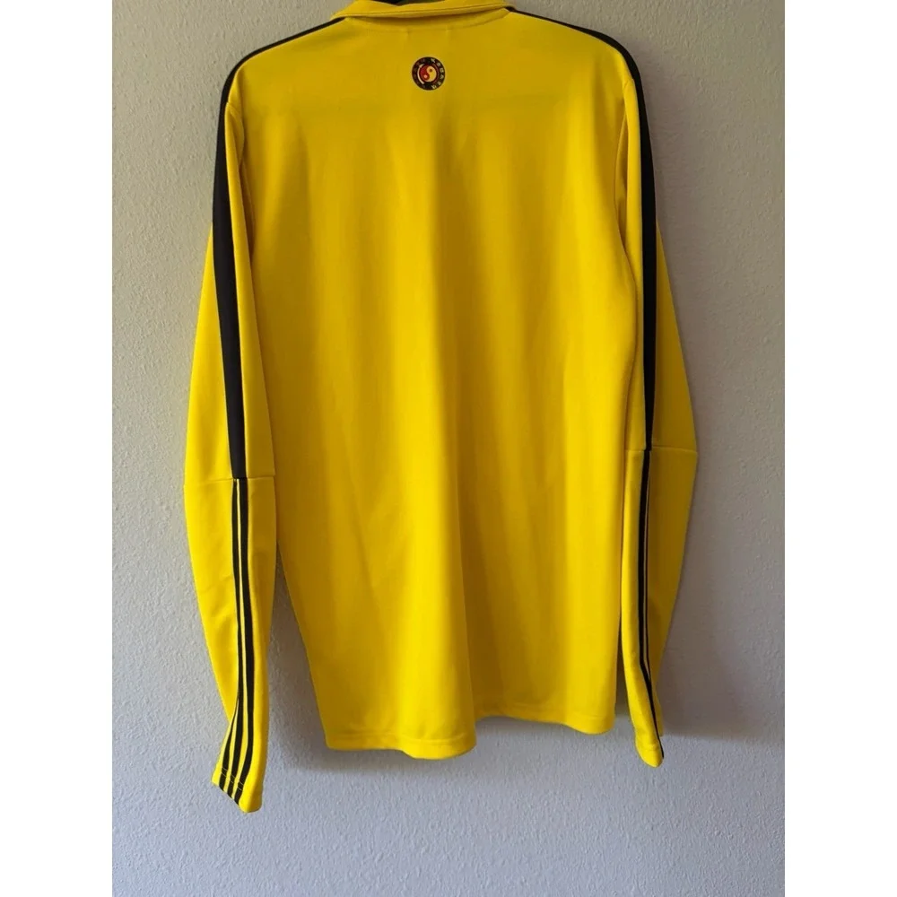 New Seattle Sounders Bruce Lee Jacket Mens M Yellow Black Adidas Aeroready MLS